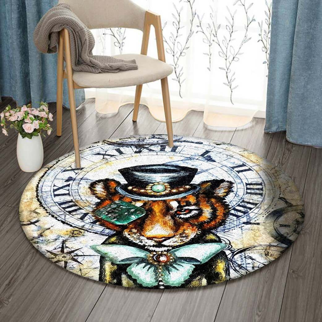 Mr Tiger Round Carpet