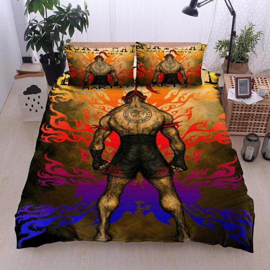 Muay Thai Cotton Bed Sheets Spread Comforter Duvet Cover Cotton Bed Sheets Spread Comforter Bedding Set