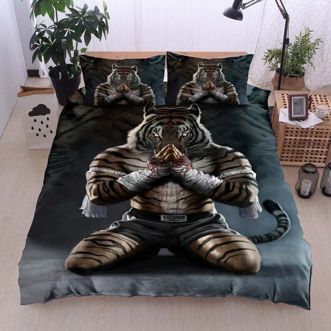 Muay Thai Cotton Bed Sheets Spread Comforter Duvet Cover Cotton Bed Sheets Spread Comforter Bedding Set