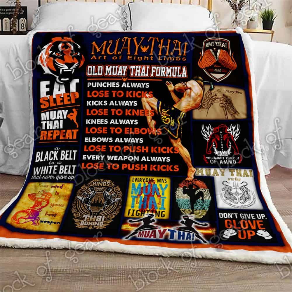 Muay Thai Fleece Blanket