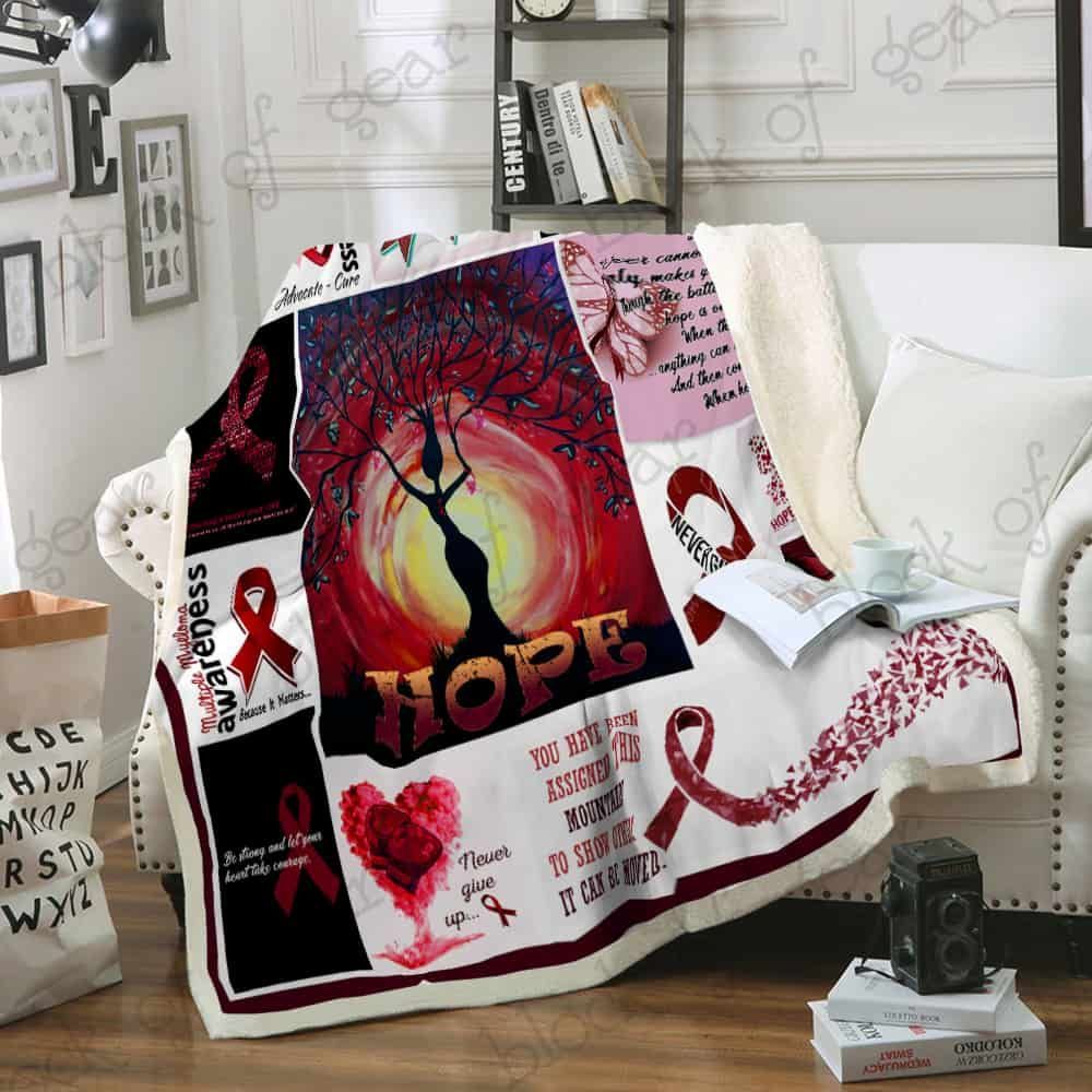 Multiple Myeloma Cancer Awareness Fleece Blanket