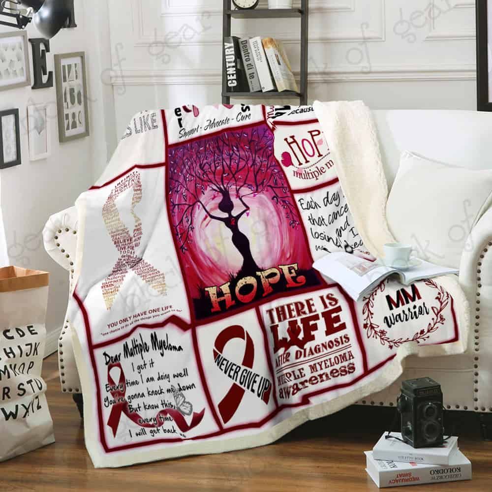 Multiple Myeloma Cancer Awareness Fleece Blanket