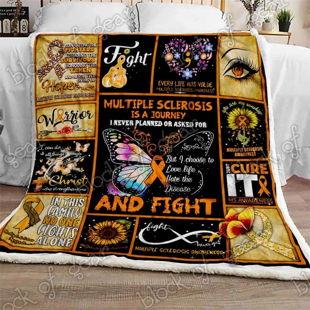 Multiple Sclerosis Fleece Blanket