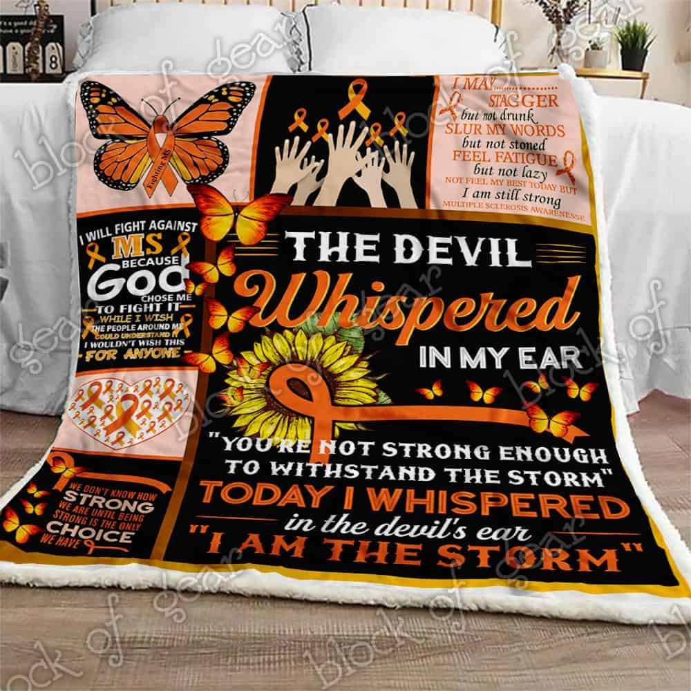 Multiple Sclerosis Warrior Fleece Blanket