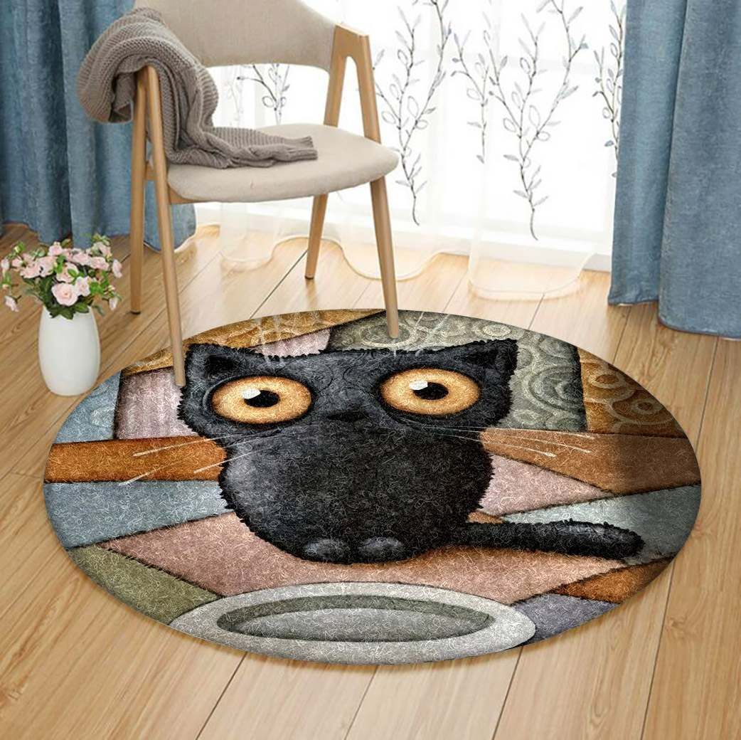 Mump Kitty Round Carpet