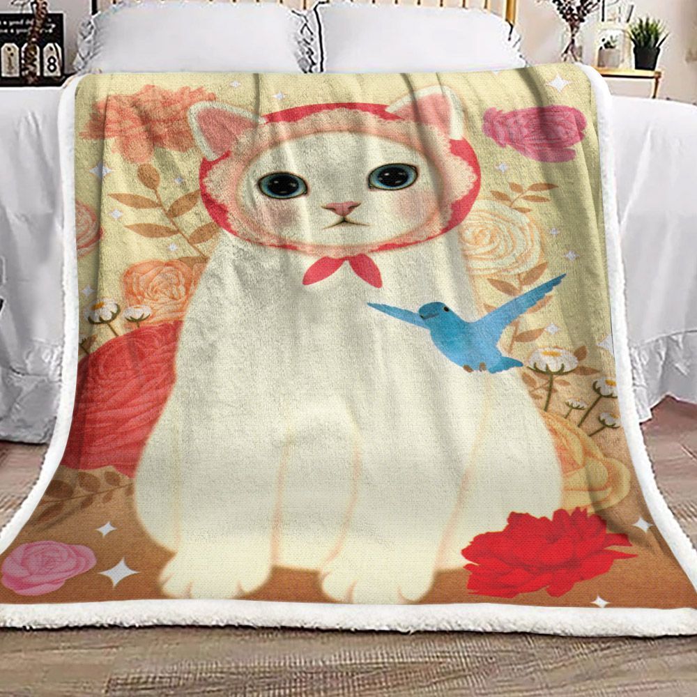 Munchkin Cat Sherpa Fleece Blanket