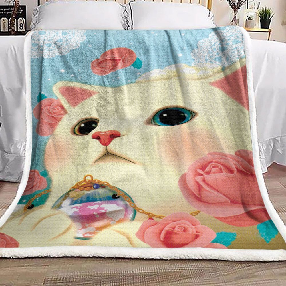 Munchkin Cat Sherpa Fleece Blanket
