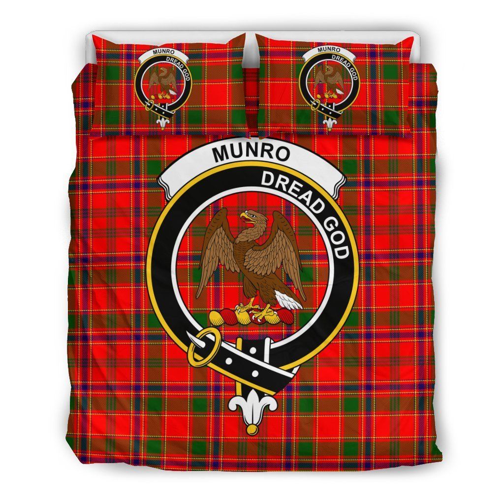 Munro Clan Badge Tartan Bedding Set