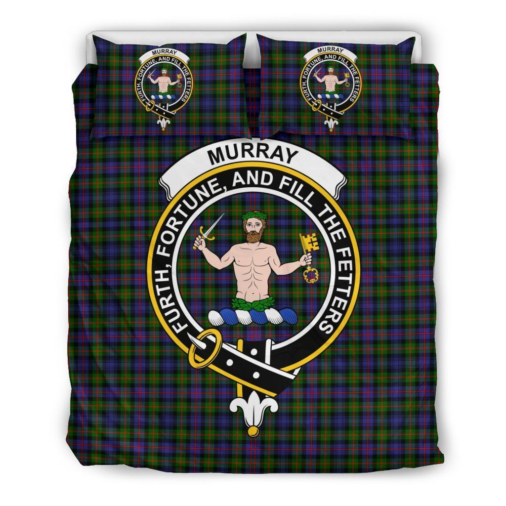 Murray Of Atholl Clan Badge Tartan Bedding Set