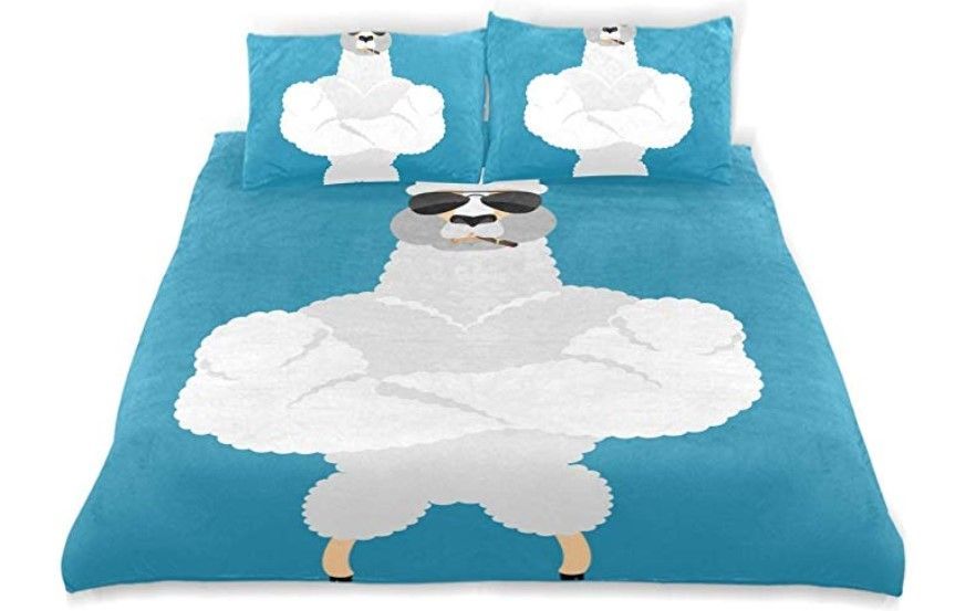 Muscular Llama Bedding Set