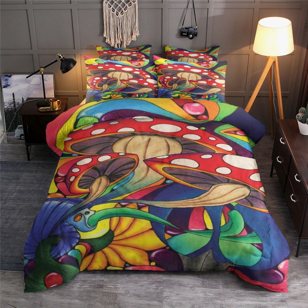 Mushroom Hippie Bedding Set