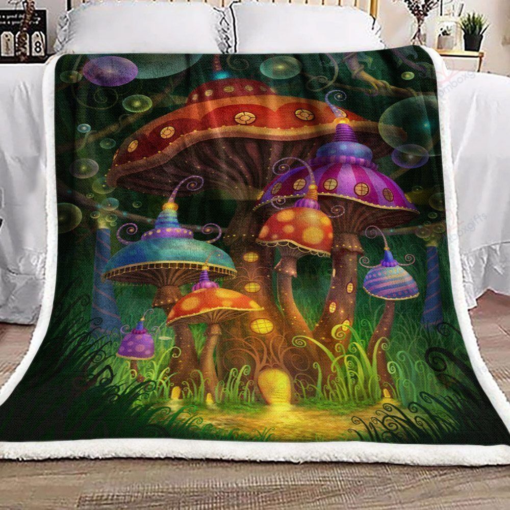 Mushroom Fleece Blanket