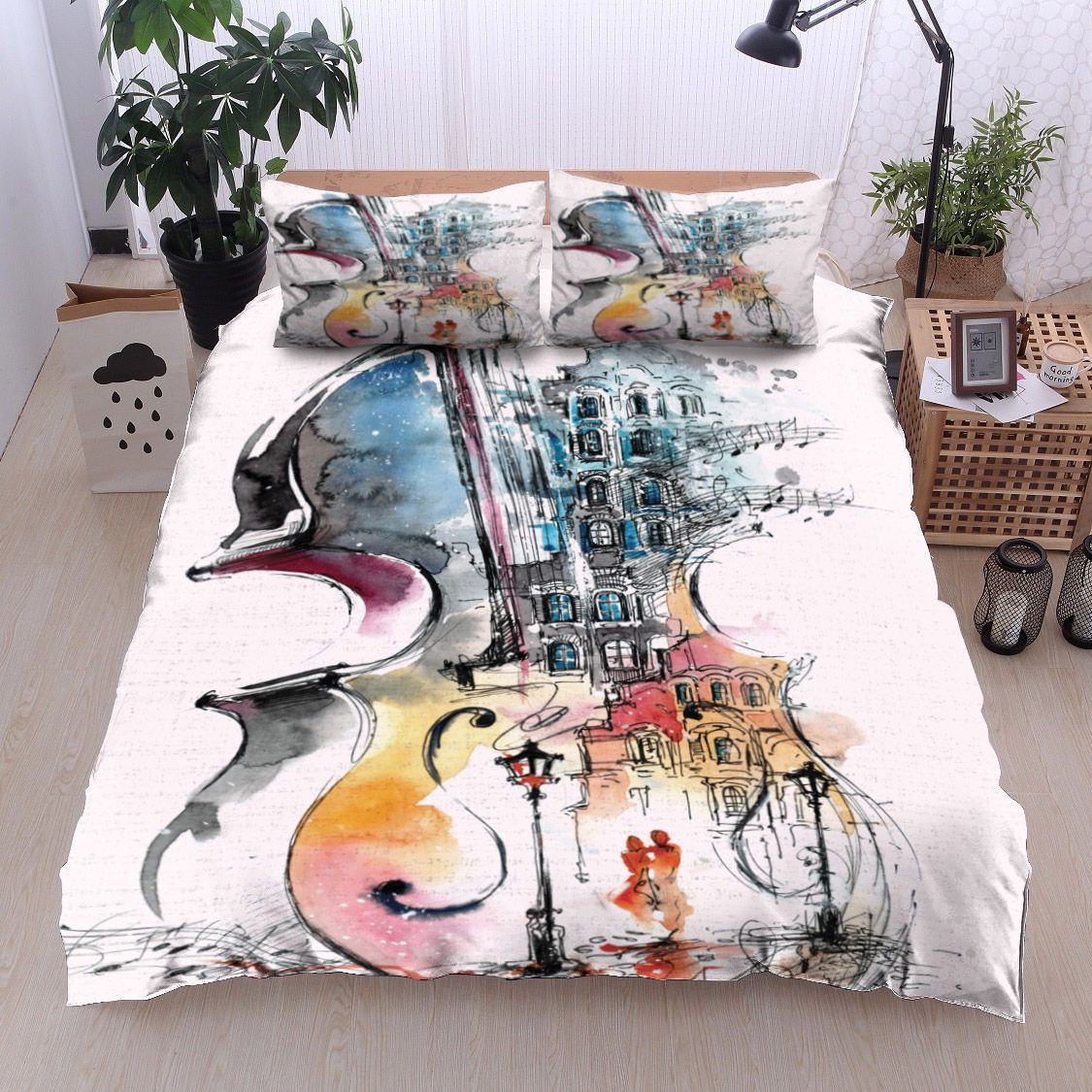 Music And The City Bedding Set
