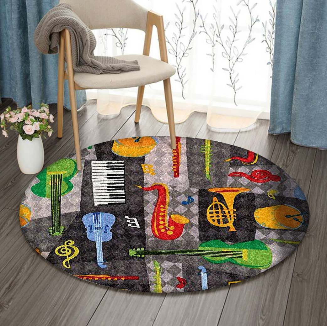 Music Round Carpet