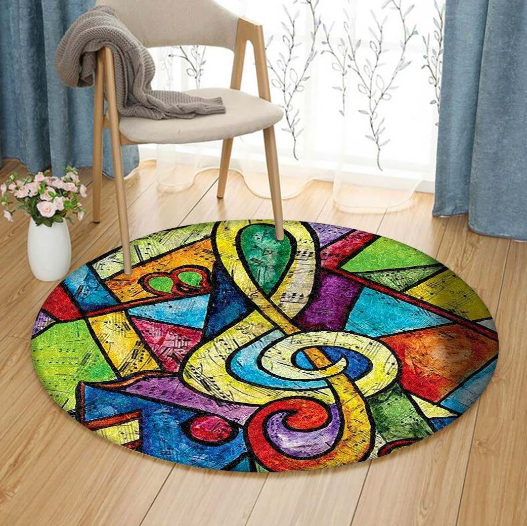 Music Round Carpet