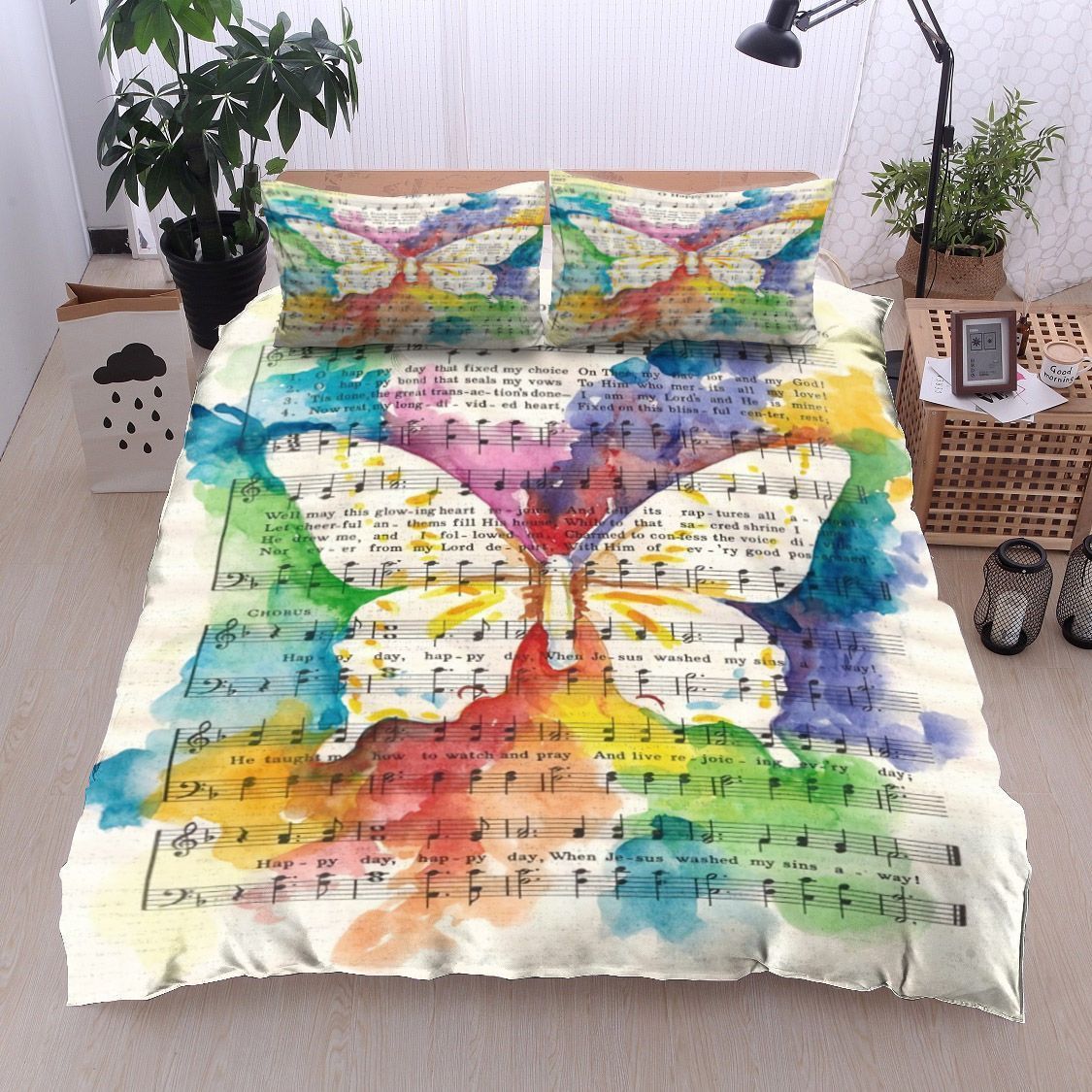 Music Butterfly Bedding Set