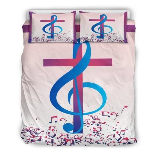 Music Christian Cross Bedding Set