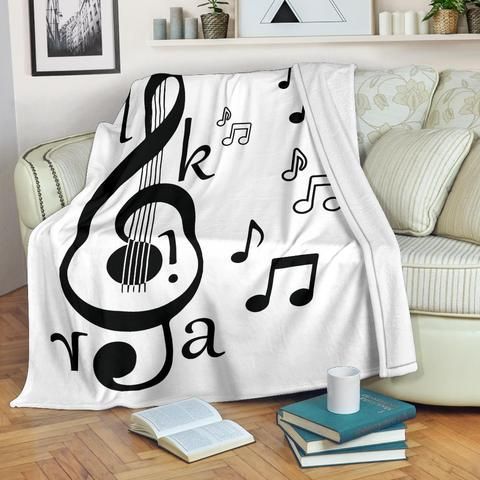 Music Sherpa Fleece Blanket