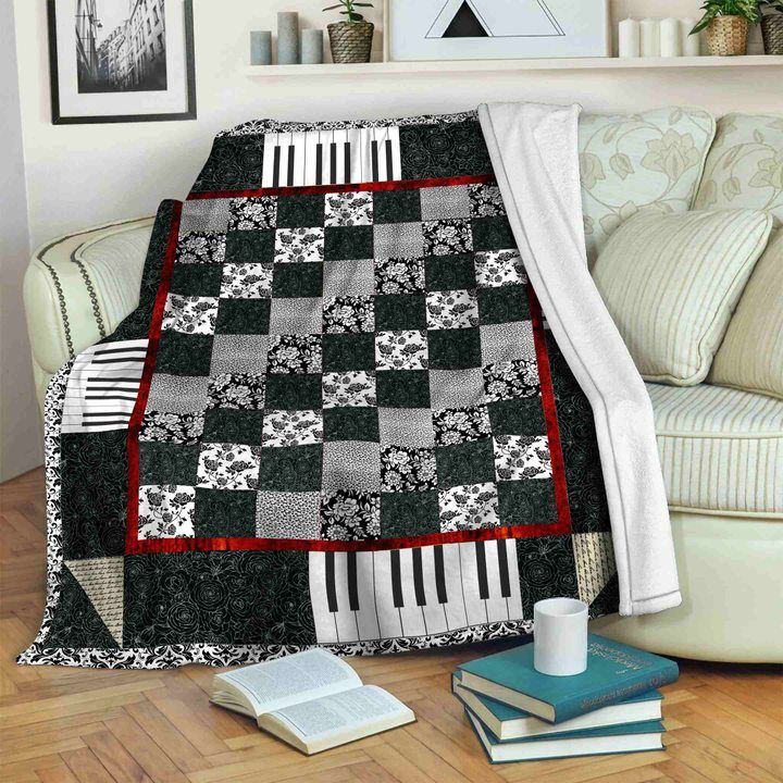Music Sherpa Fleece Blanket
