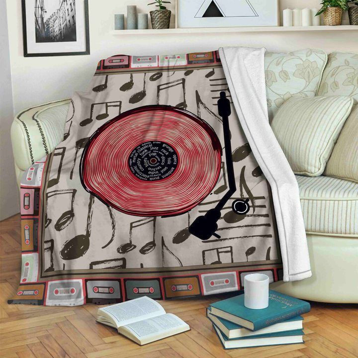 Music Sherpa Fleece Blanket