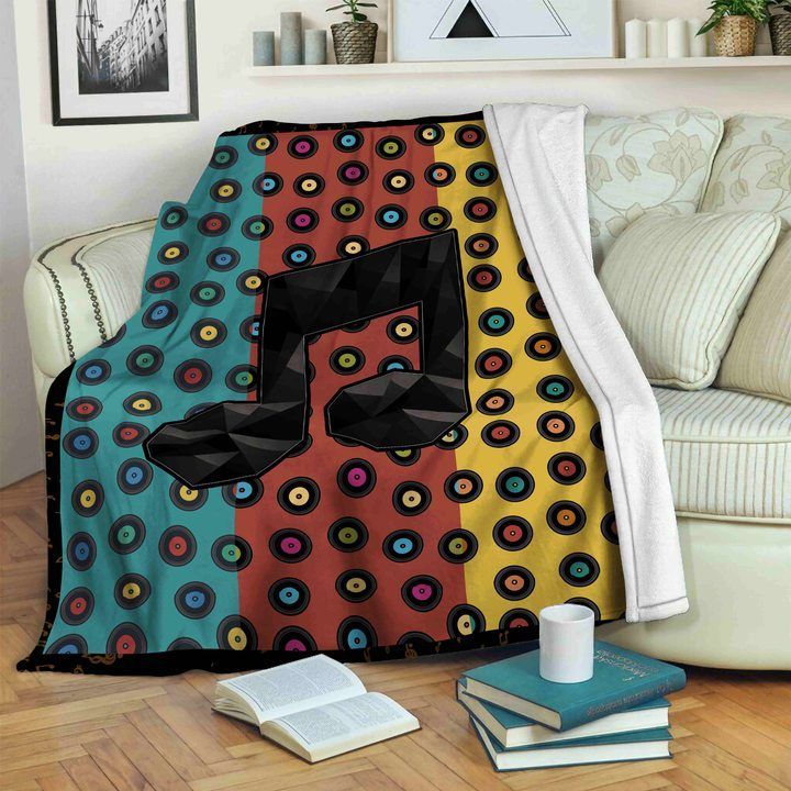 Music Sherpa Fleece Blanket