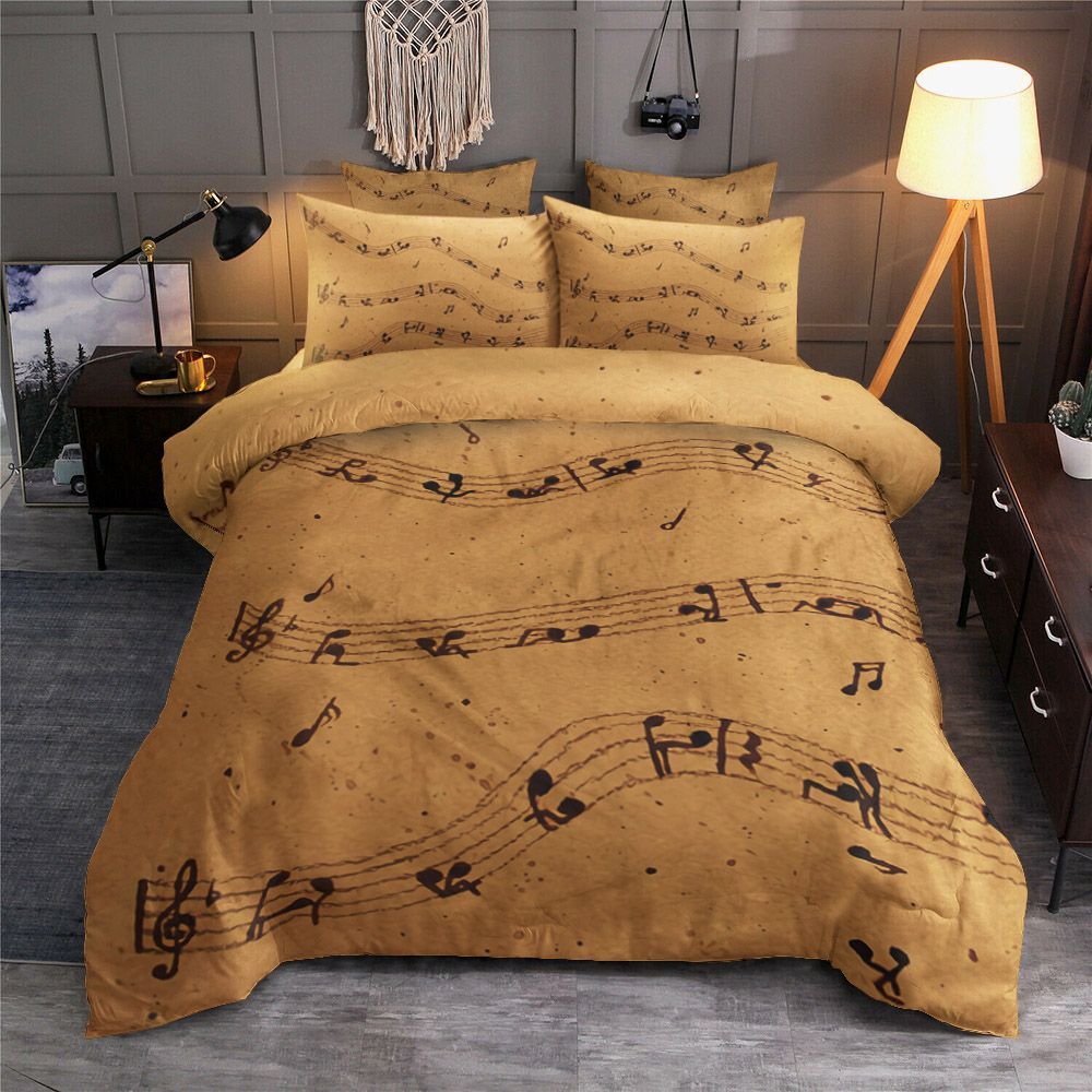 Music Coffee Bedding Set