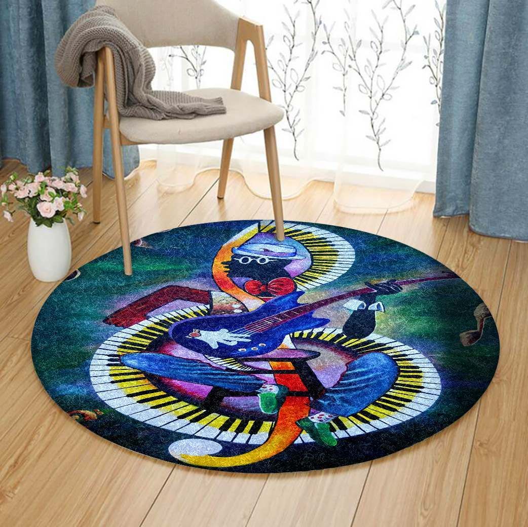 Music Round Carpet