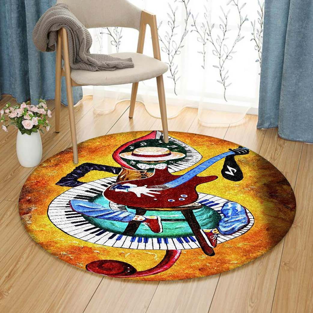 Music Round Carpet