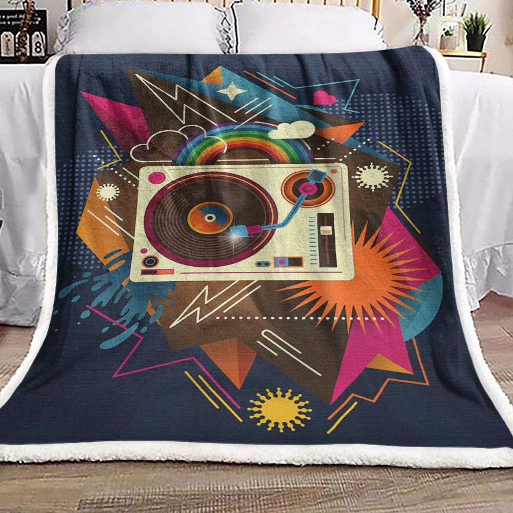 Music Sherpa Fleece Blanket