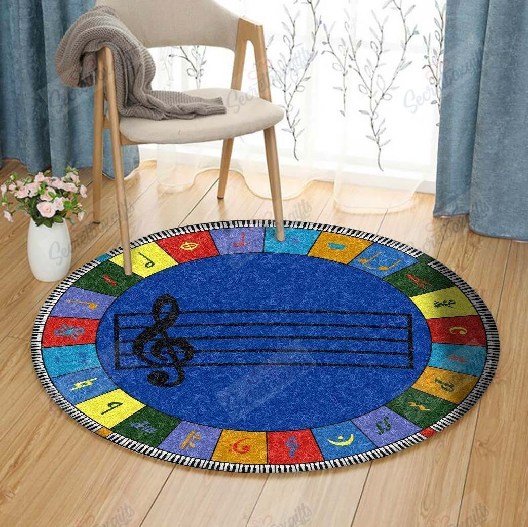 Music Round Carpet