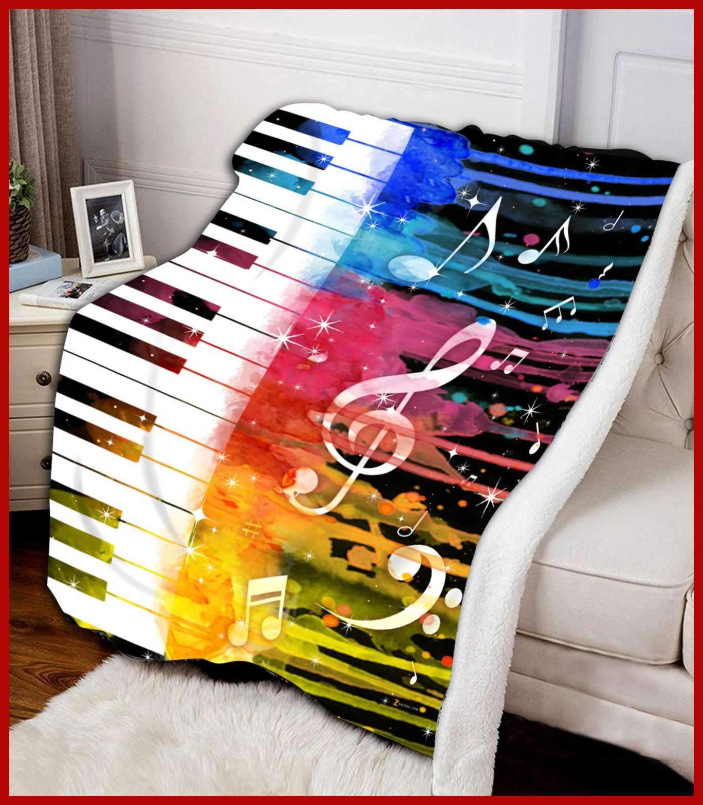 Music Fleece Blanket