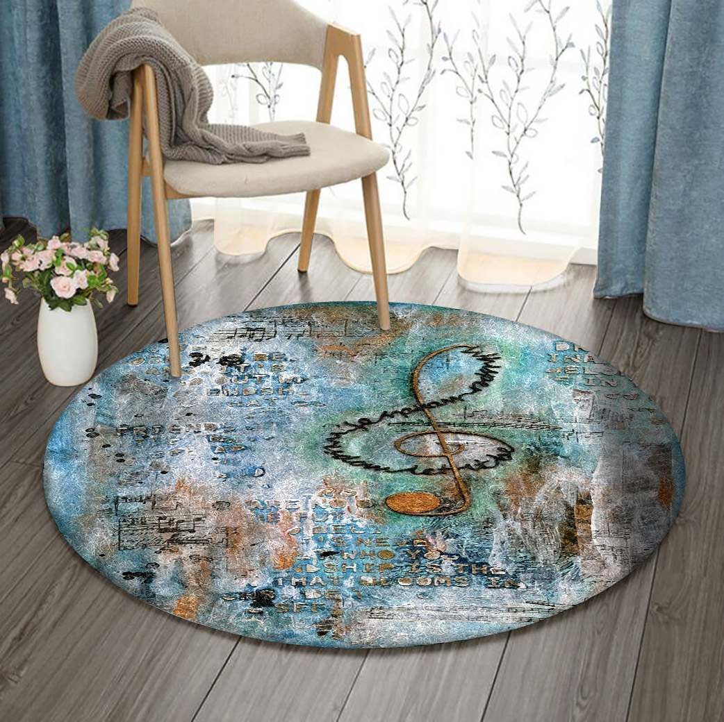 Music Round Carpet