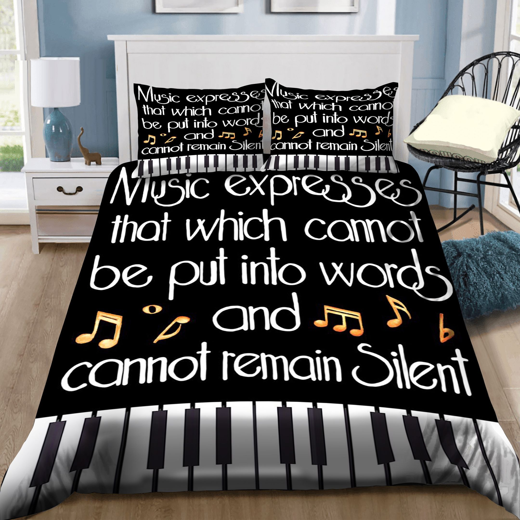 Music Expresses That Which Cannot Bedding Set