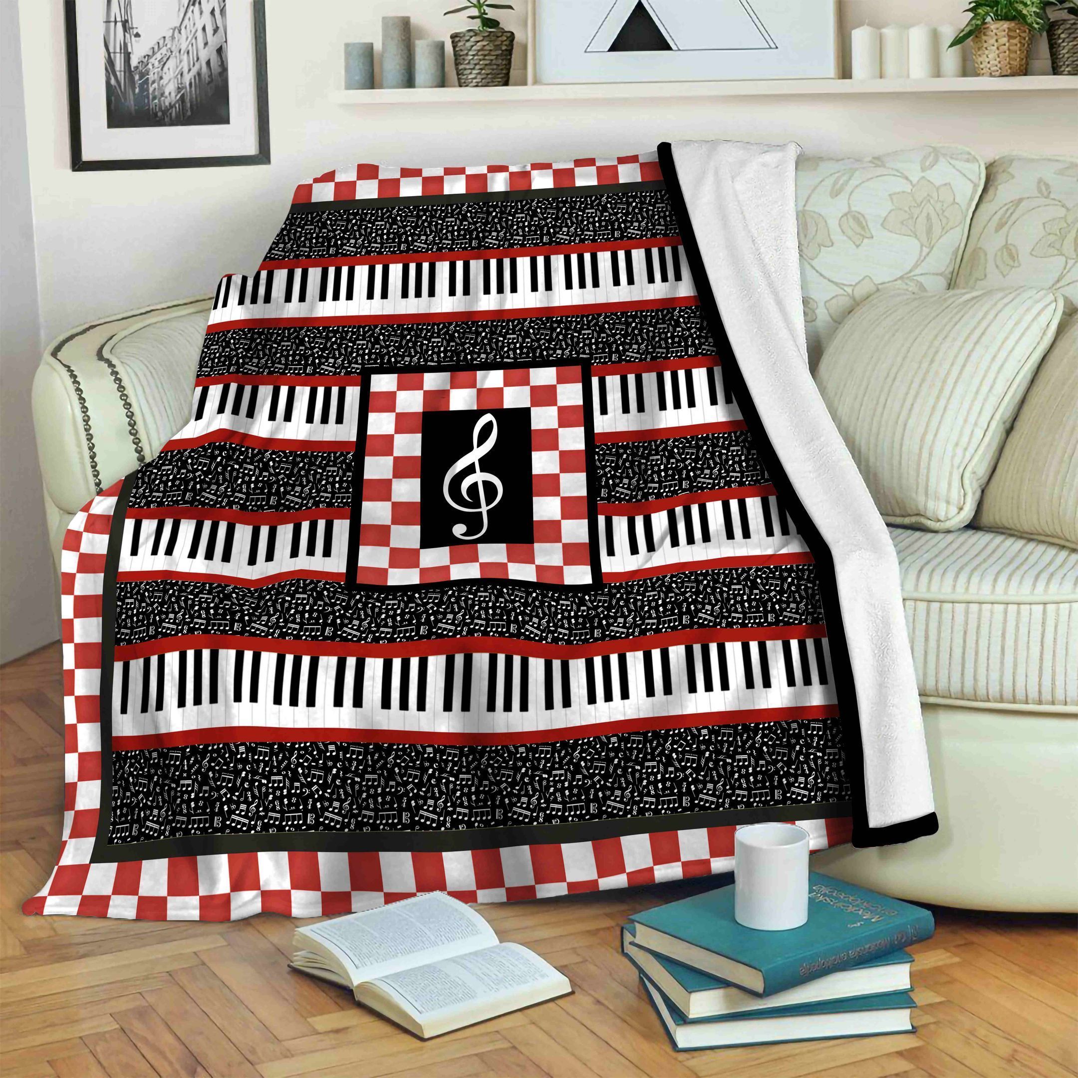 Music Fleece Blanket