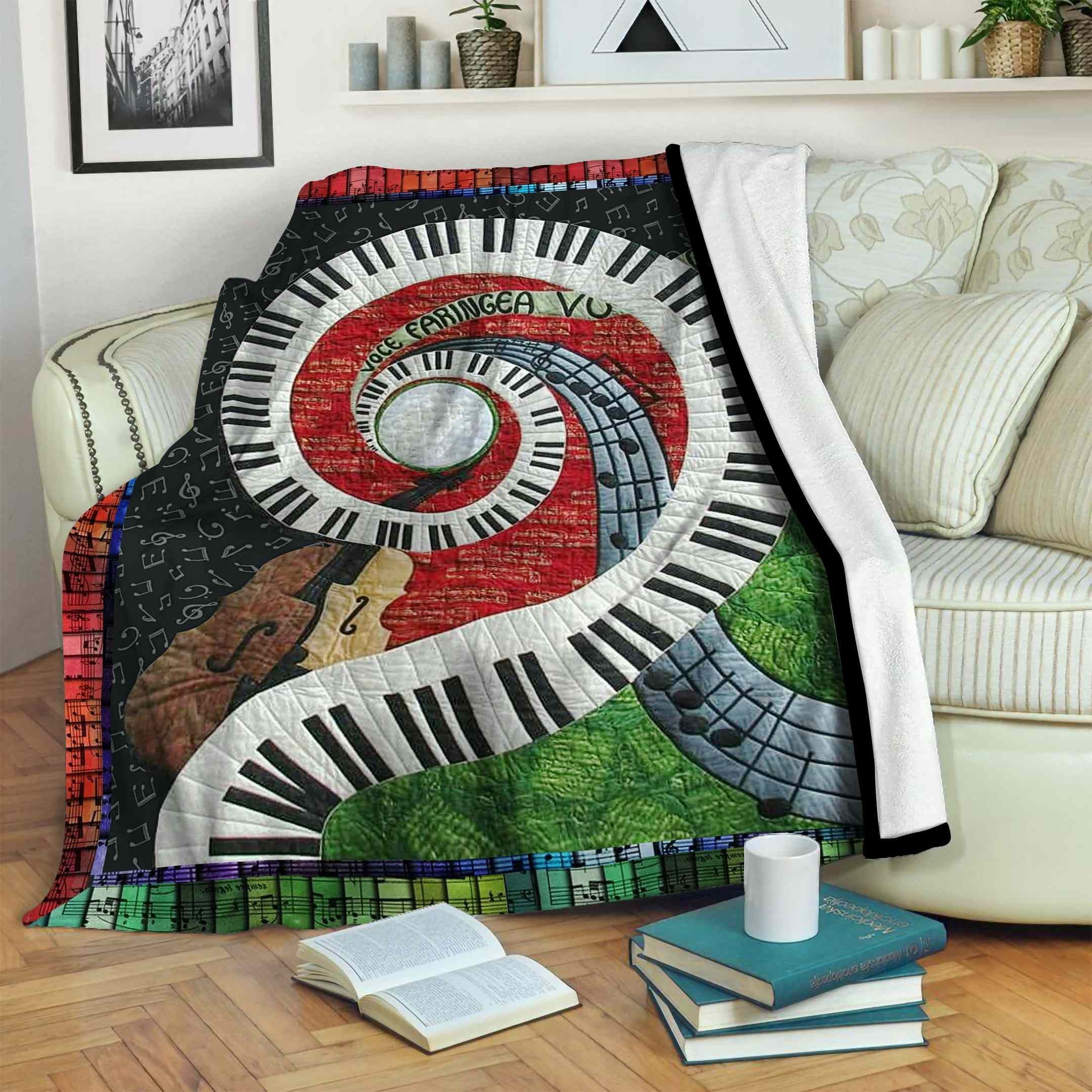 Music Fleece Blanket