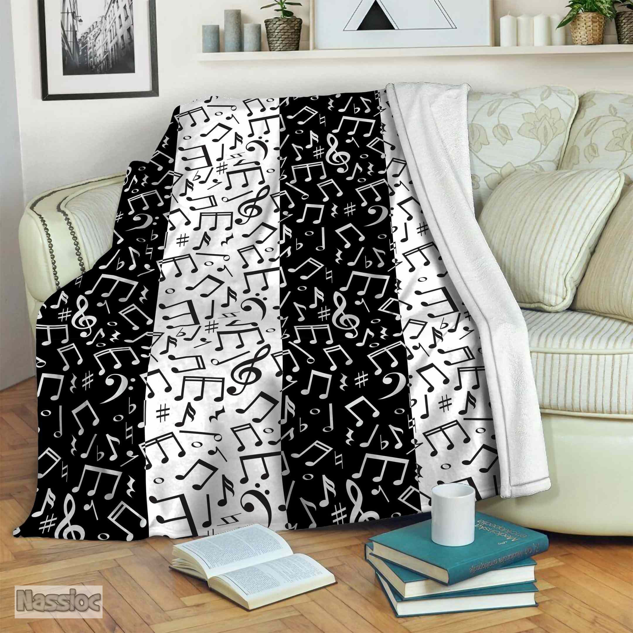Music Fleece Blanket