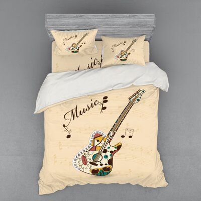 Music Guitar Bedding Set
