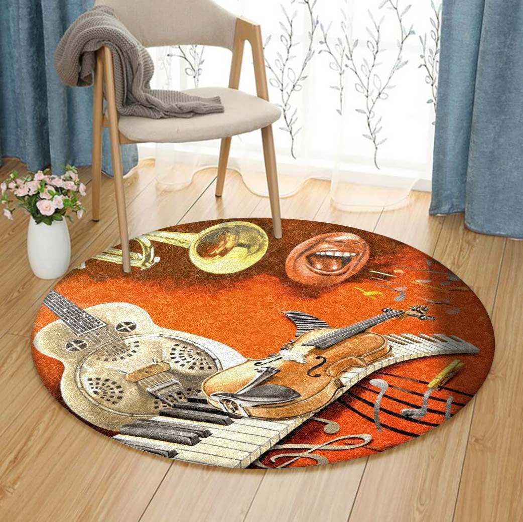 Music Round Carpet