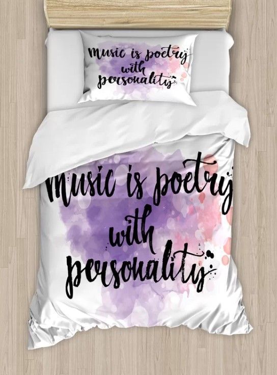Music Inspirational Bedding Set