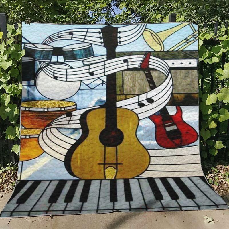 Music Instrument YQ0801038CL Quilt Blanket