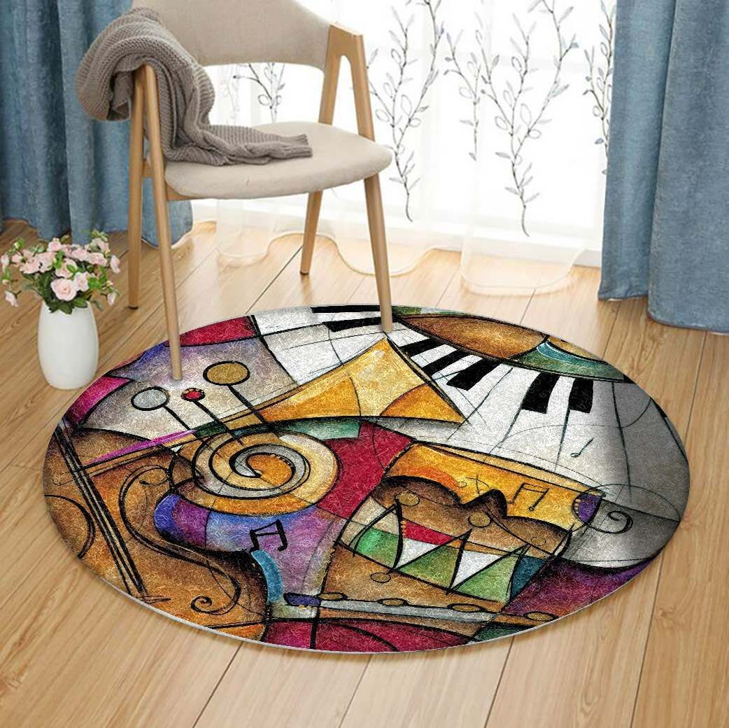 Music Round Carpet