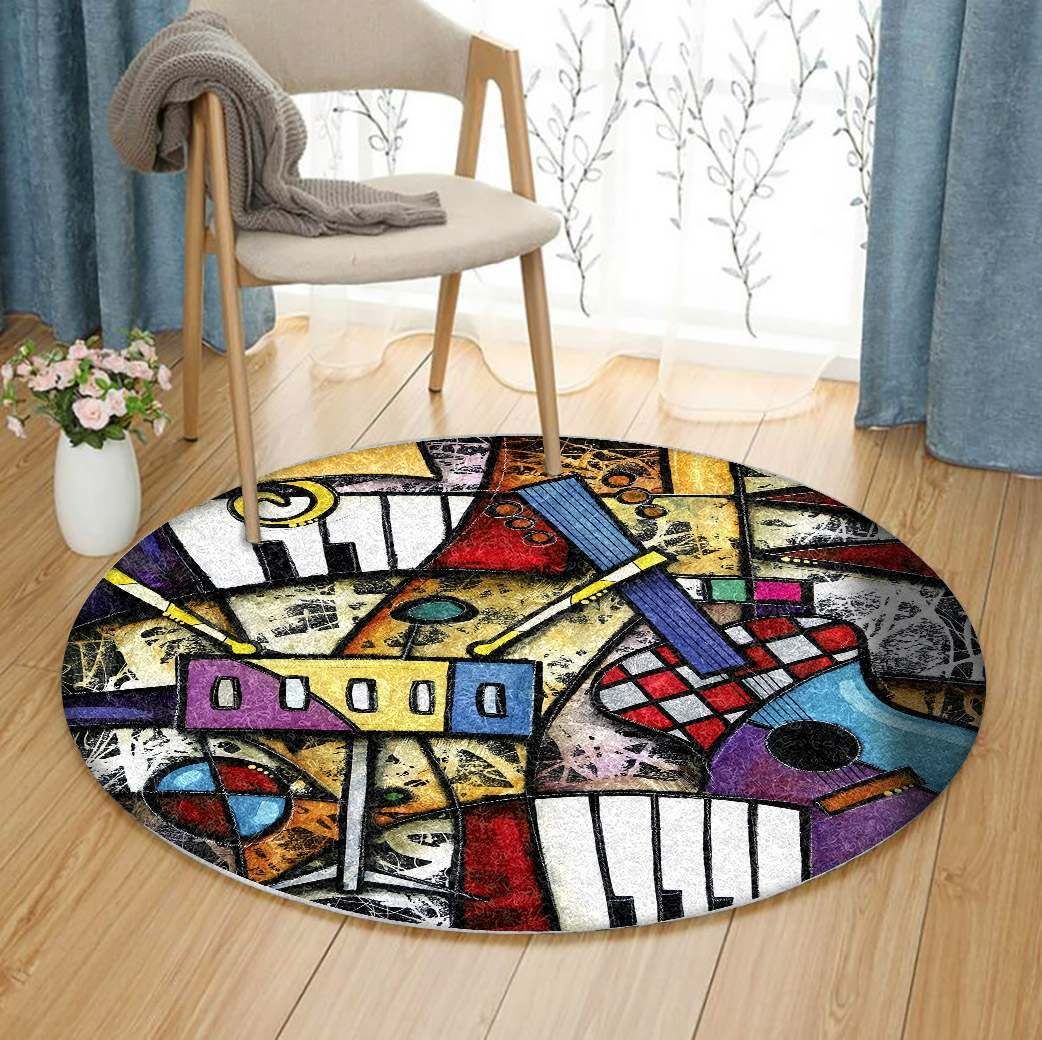 Music Round Carpet