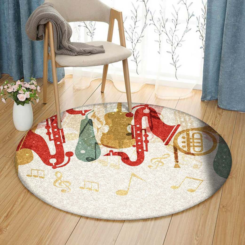 Music Round Carpet