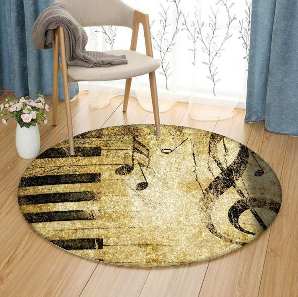 Music Round Carpet
