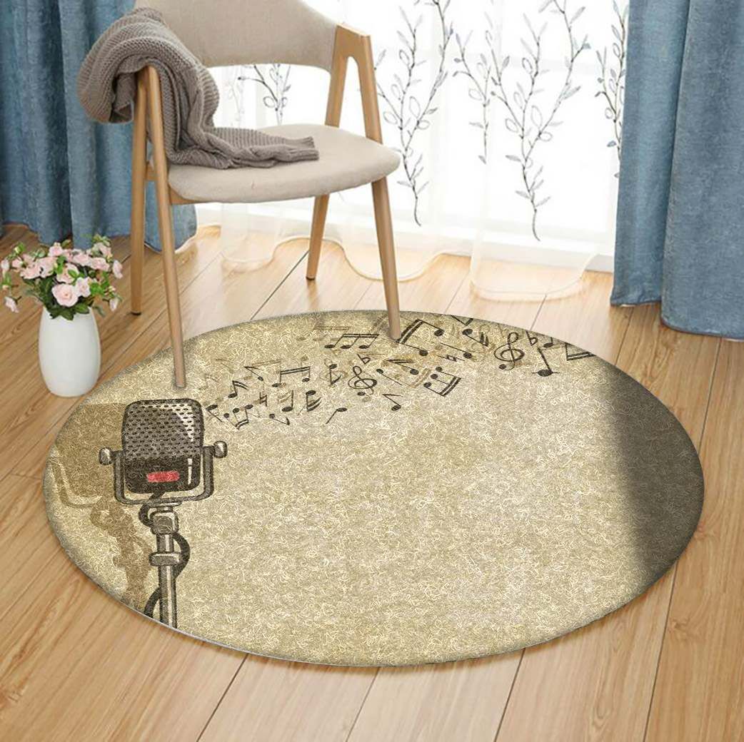 Music Round Carpet