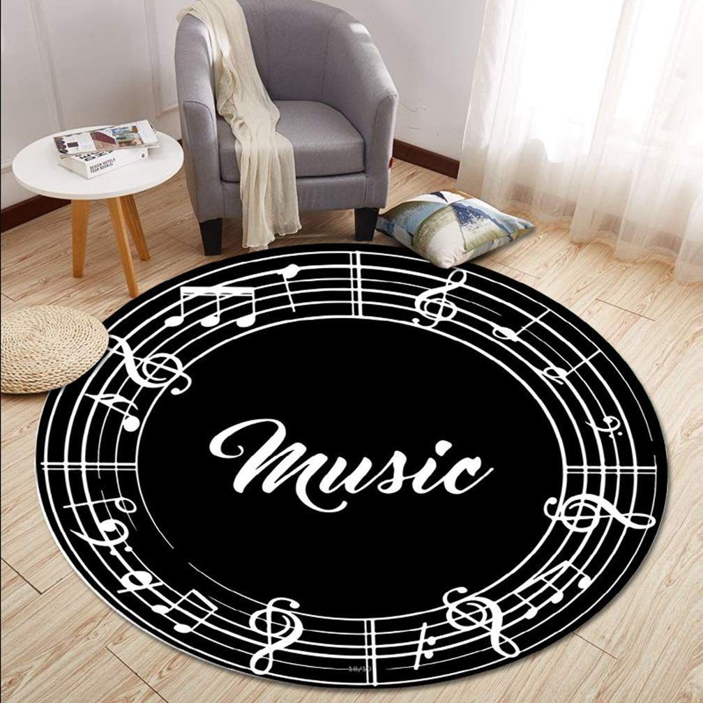 Music Note Round Carpet