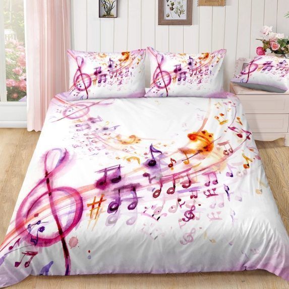 Music Note Color Bedding Set