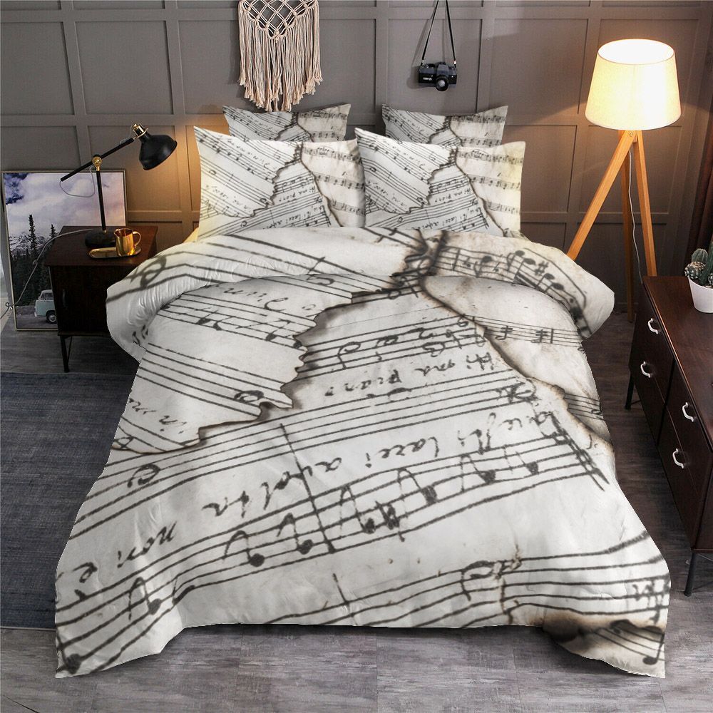 Music Notes Bedding Set