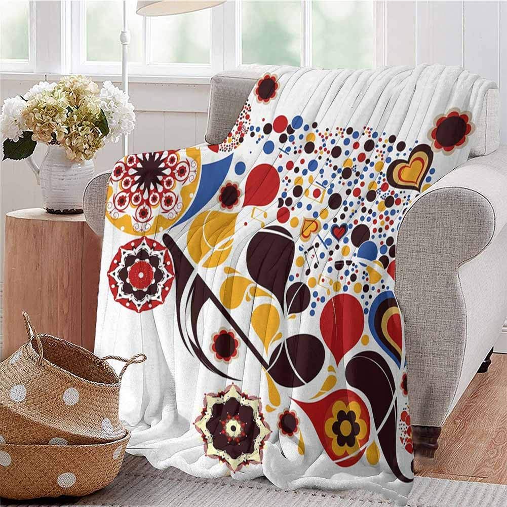 Music Notes Sherpa Fleece Blanket