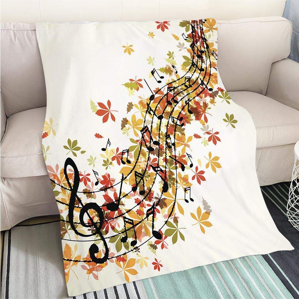 Music Notes Sherpa Fleece Blanket